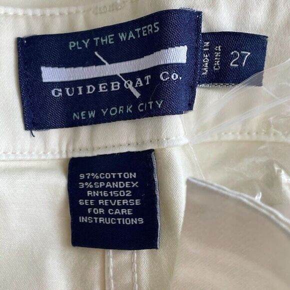 Guideboat Womens Pants Yellow Mid Rise Tapered Ankle Zip Size 28 (tag 27) NEW! - Picture 9 of 11